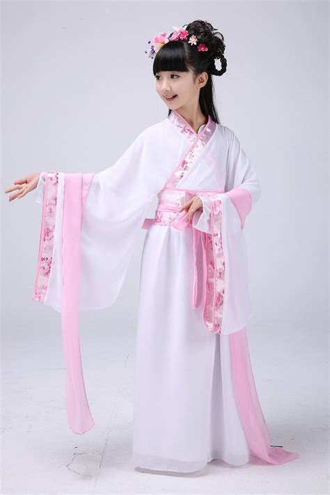 Girl Ancient Chinese Traditional National Costume Hanfu Dress Princess ...