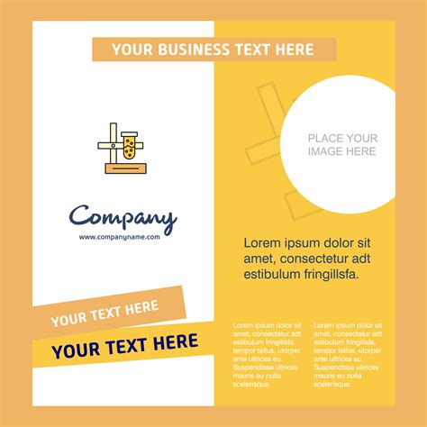 Science lab Company Brochure Template Vector Busienss Template 14046600 ...