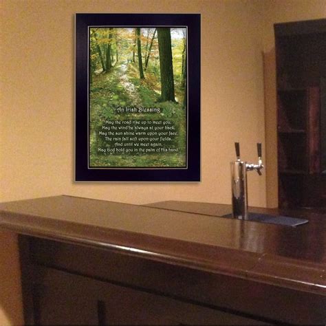 TrendyDecor4U Contemporary "Irish Blessing" Framed Print Wall Art - On Sale - Bed Bath & Beyond ...