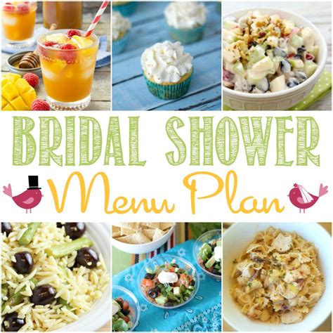 Bridal Shower Menu Plan - Around My Family Table