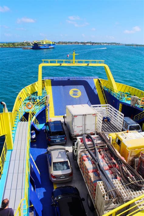 Ultracarga III arriving at Isla Mujeres Ferry Terminal Garage Deck ...