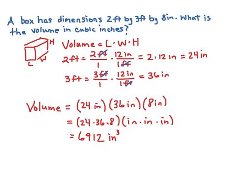 Volume of box | Math | ShowMe