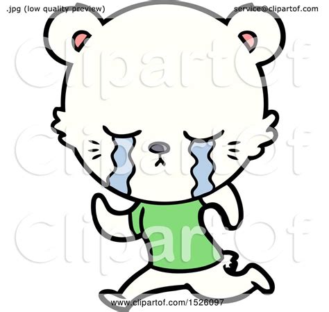 Sad Little Polar Bear Cartoon by lineartestpilot #1526097