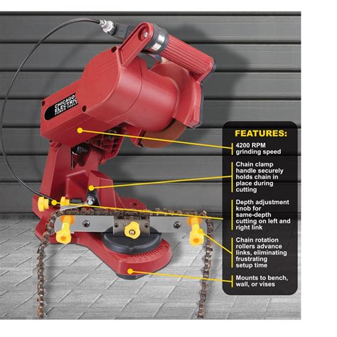 Electric Chain Saw Sharpener