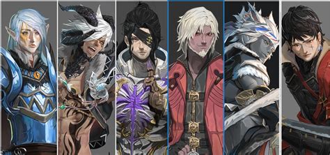 ArtStation - character design fantasy male all styles