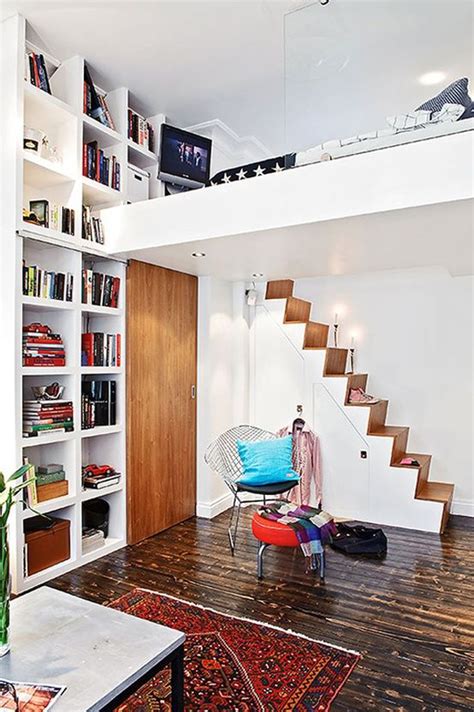 small-loft-bed-with-home-library