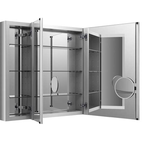 KOHLER Verdera 40 in. W x 30 in. H Recessed Medicine Cabinet in Anodized Aluminum-K-99011-NA ...