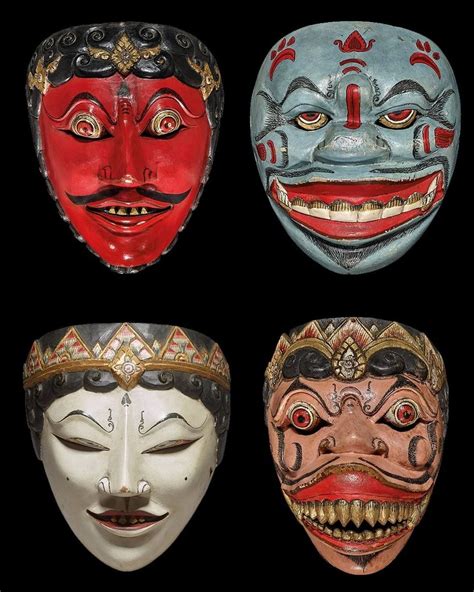 British Museum on Instagram: “Javanese masks like these examples made in the early 1800s are ...