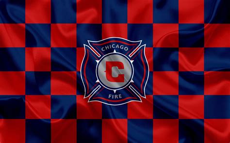 Download MLS Emblem Logo Chicago Fire FC Sports 4k Ultra HD Wallpaper