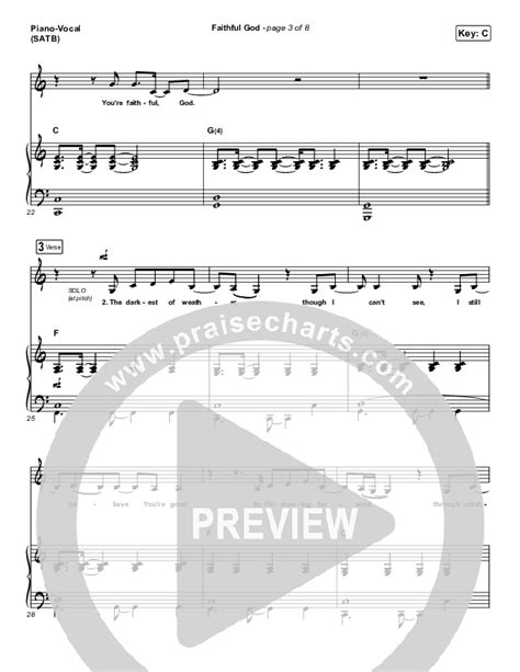 Faithful God Sheet Music PDF (I Am They) - PraiseCharts