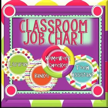 Classroom Job Chart by Under My Wing Learning | TPT