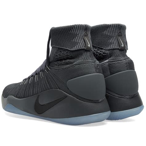 Nike Hyperdunk 2016 Flyknit Dark Grey & Metallic Platinum | END.