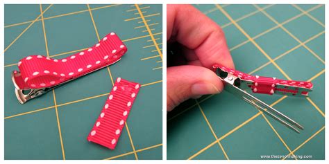 Tutorial: Ribbon Bow Hair Clips | Red-Handled Scissors