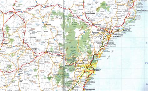 Central Coast Map - Australia