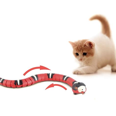 Buy Electric Simulation Intelligent Induction Obstacle Avoiding Snake Cat Interactive Toys ...