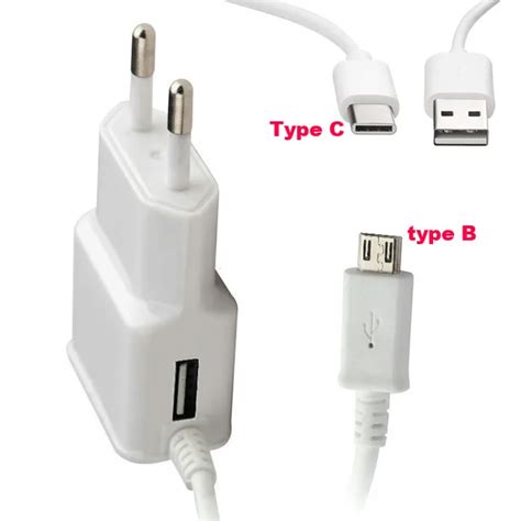 Type B USB Mobile Phone Charger 2A+Type C USB Cable For Huawei Honor 10 ...