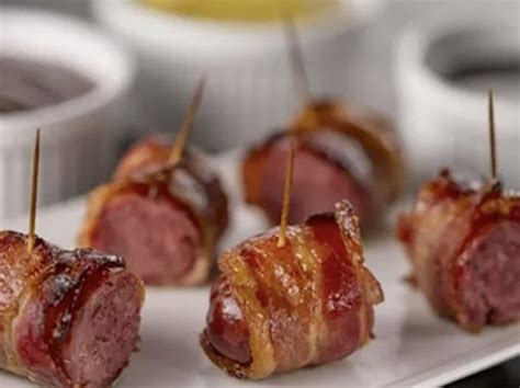 Bacon Wrapped Sausage Bites | Mountain View Meat Company