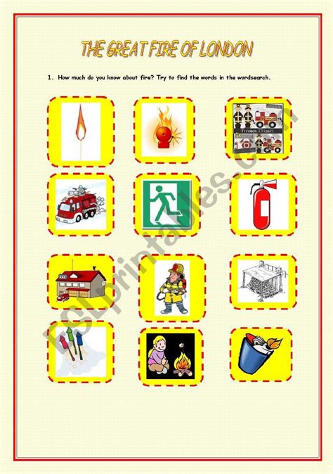 THE GREAT FIRE OF LONDON - ESL worksheet by abba