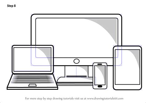 How to Draw Tech Gadgets (Everyday Objects) Step by Step ...