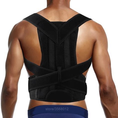 Adjustable Posture Corrector Medical Bar Belt Brace Back Brace Upper ...