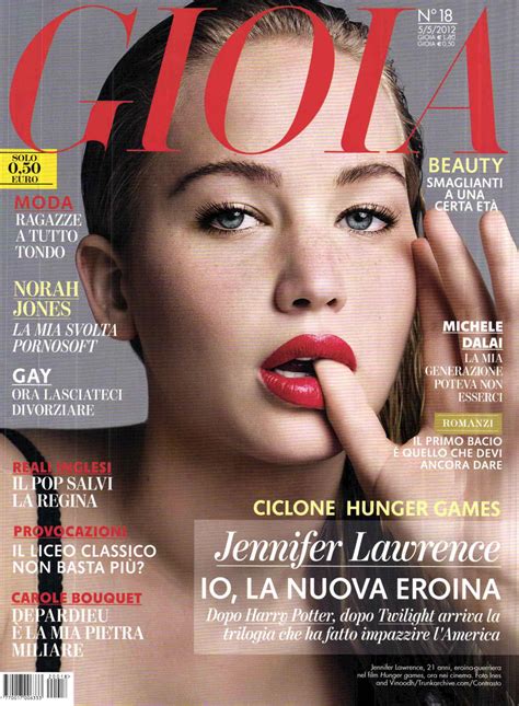 JENNIFER LAWRENCE in Italy’s Gioia Magazine May 2012 Issue | Just FAB Celebs