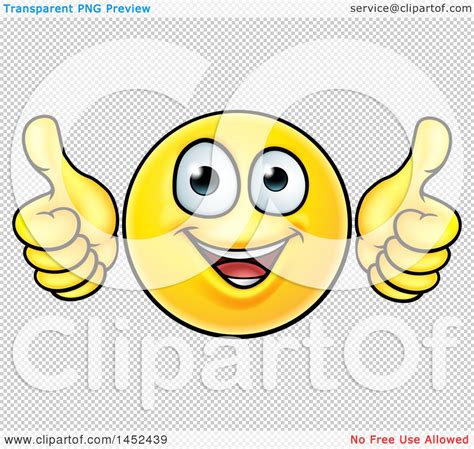 Clipart of a Cartoon Happy Yellow Emoji Smiley Face Emoticon Holding ...