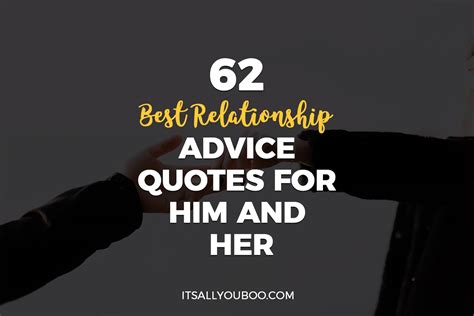 62 Best Relationship Advice Quotes for Him and Her