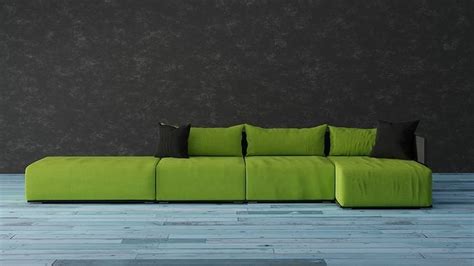 Sofa Lime Green - Contemporany Sofa 3D model | CGTrader