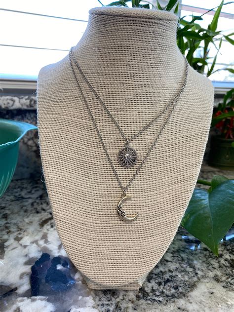 Sun and Moon Necklace - Etsy