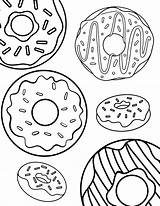 Cute Donut Coloring Pages  AllFreePaperCraftscom sketch template