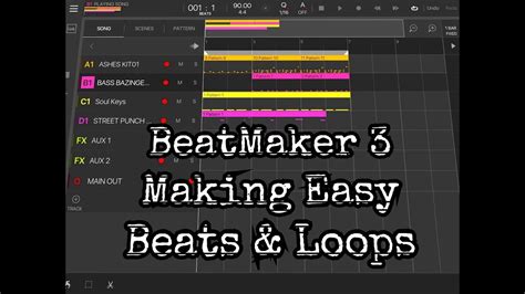 BeatMaker 3 - For Beginners - Making Very Easy Beats & Loops - iPad Tutorial - YouTube