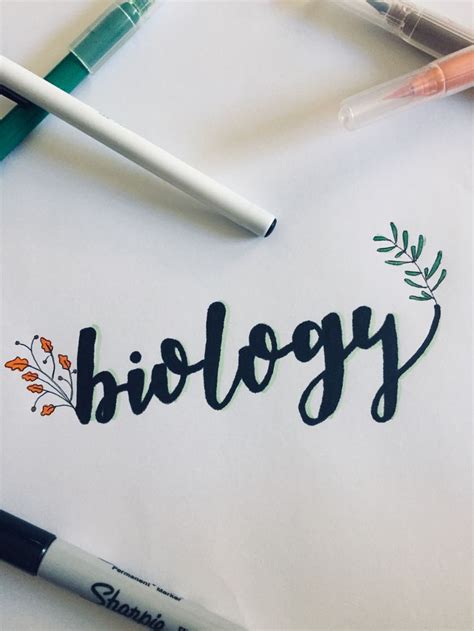 Biology study notes front cover... 👌🏼 | Front page design, Biology ...