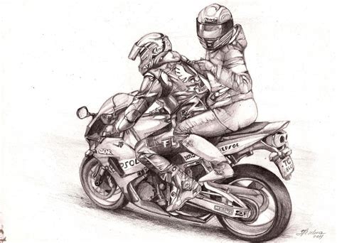 Love the way you ride.. | Bike drawing, Motorcycle drawing, Motorcycle ...