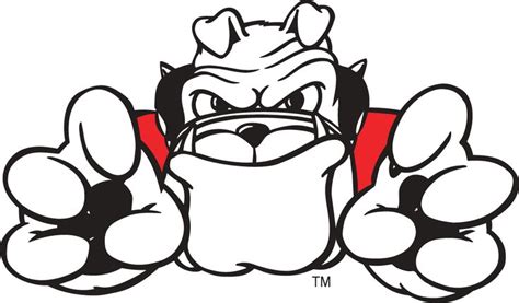 Football Bulldog Drawing | Georgia Bulldogs Mascot Logo - NCAA Division I (d-h) (NCAA d-h ...