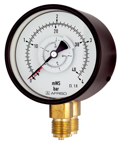 Standard Bourdon tube pressure gauges for differential pressure type D2 - AFRISO - AFRISO