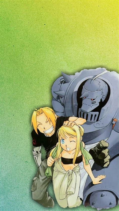 Ed, Al y Winry | Fullmetal alchemist, Fullmetal alchemist brotherhood, Anime