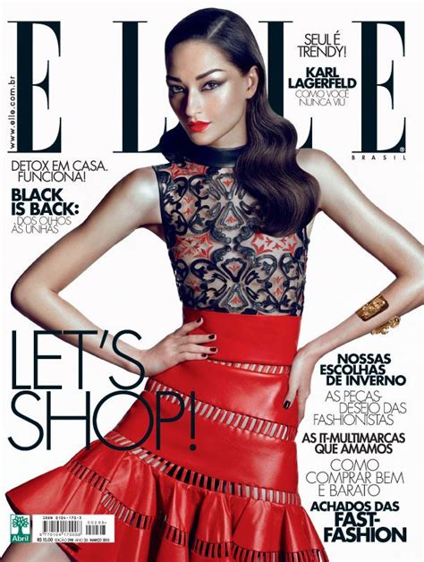 Elle Brasil | Capa Março 2013 | Bruna Tenório por Gui Paganini | Fashion magazine cover, Fashion ...