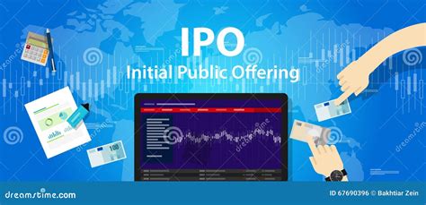 IPO As Initial Public Offering And Stock Market Shares Tiny Person ...