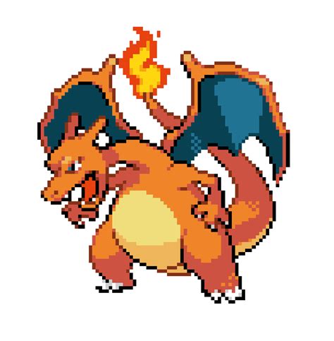 Pokemon Charizard Pixel Doodle - Custom Doodle for Google