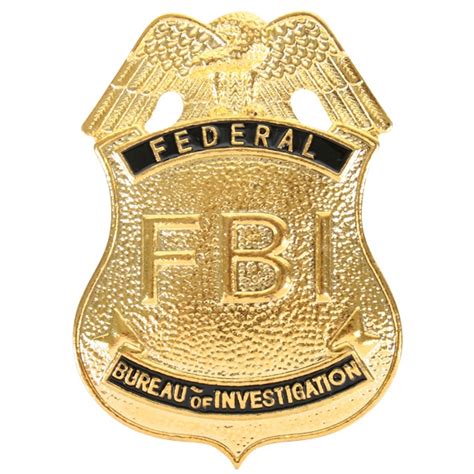 FBI Gold Badge Pk 1 - Costume Badges - Buy Online