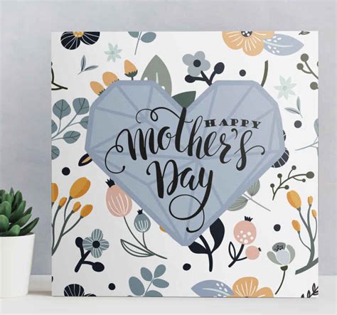 Happy Mother's Day Mother's day wall art canvas - TenStickers