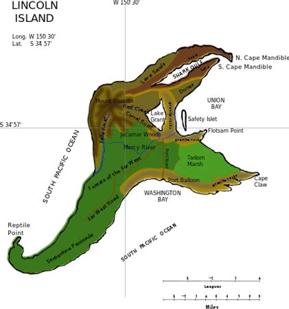 Map Of The Mysterious Island Jules Verne Vintage Map Art Print ...