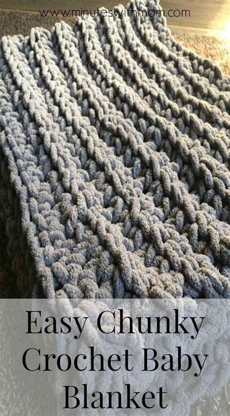 bulky yarn crochet pattern easy | Crochet baby blanket beginner, Baby blanket crochet, Chunky ...