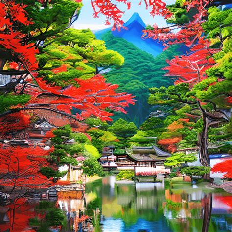 Beautiful Scenery Japan Extremely Detailed Vibrant Cinematic Luxury Hyper Maximalist Digital ...