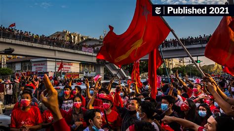 As Bullets and Threats Fly, Myanmar Protesters Proudly Hold the Line ...