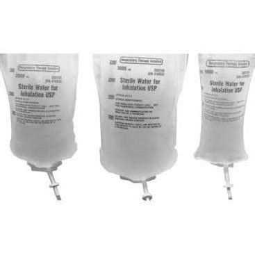 AirLife 1000mL Inhalation Solution Sterile Water Flexible Bag, CASE OF 14 - Essential ...