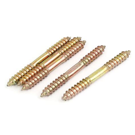 M8 x 70mm Double Ended Wood to Wood Furniture Fixing Dowel Screw 5Pcs-in Screws from Home ...