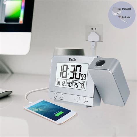 Digital Alarm Clock with Time Projector - My Homy Shop