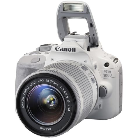 Reflex Camera - Canon EOS 100D White + Lens Canon EF-IS IS STM 18-55 mm IS STM | Back Market