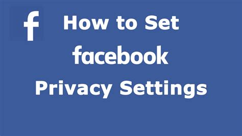 How to Set Facebook Privacy Settings - AskCyberSecurity.com